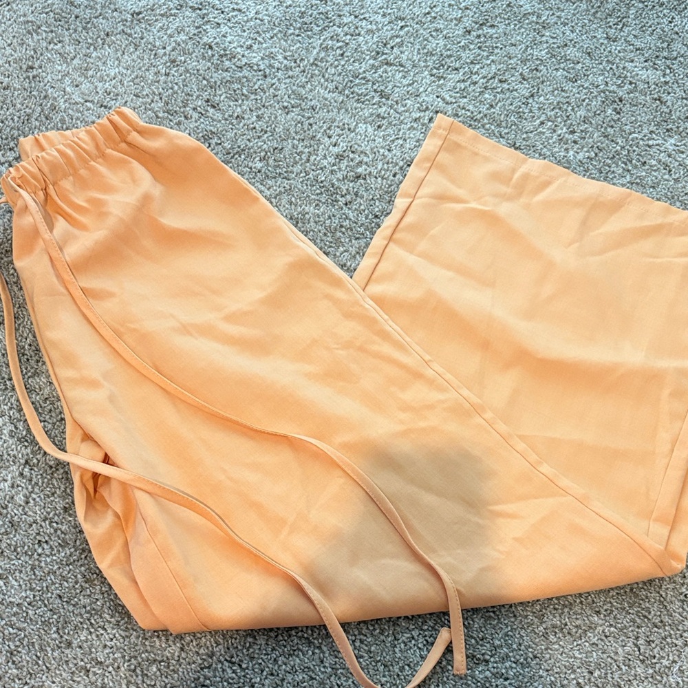 Peach Drawstring Pants - image 1